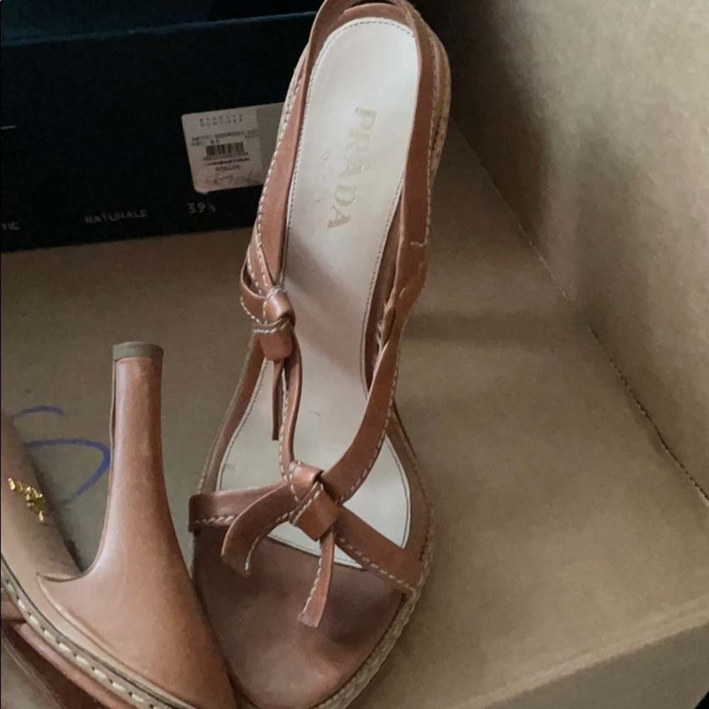 Prada strappy high heals